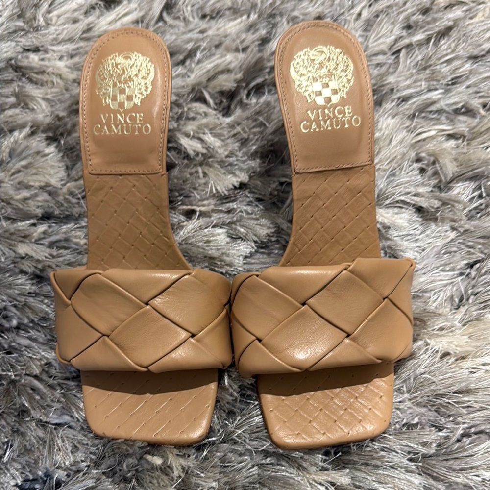 Vince Camuto Tan Woven Women's Sandals